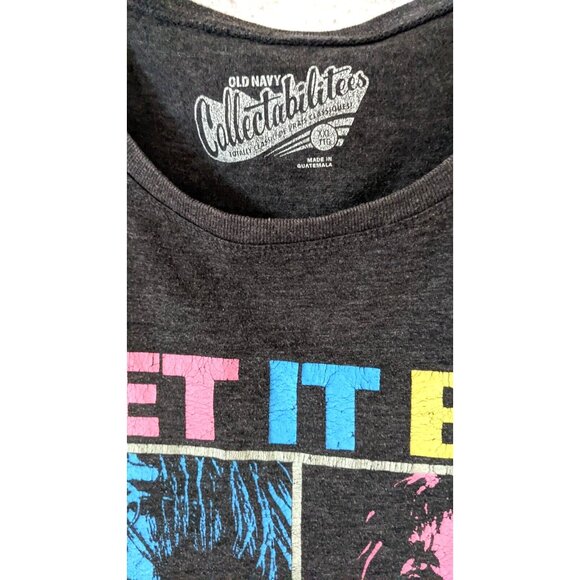 Old Navy Collectabilitees Women Beatles Let It Be T-Shirt Gray Knit 2012 SizeXXL - Picture 3 of 10